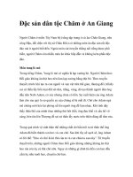 Ðặc sản dân tộc Chăm ở An Giang pptx
