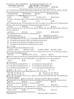 ĐỀ THI HỌC KÌ II NĂM HỌC 2010 - 2011 Trường THPT Trưng Vương Môn : HÓA HỌC – MÃ ĐỀ 003 doc