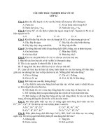 CÂU HỎI TRẮC NGHIỆM HÓA VÔ CƠ LỚP 12 pps