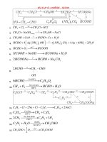 BÀI TẬP VỀ ANĐÊHIT – XETON pptx