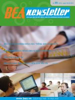 Tập san chuyên đề tiếng anh của Business english academy - Số 5 doc
