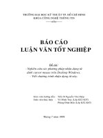 Luận văn nghiên  cứu các phương pháp nhận dạng từ cursor mouse trên desktop windows