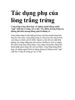 Tác dụng phụ của lòng trắng trứng pps