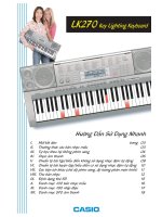 Hướng dẫn sử dụng đàn Casio LK-270 pptx