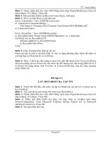 THIẾT KẾ BIỂU MẪU DÙNG CÁC ĐIỀU KHIỂN - CHỈ ĐỊNH VỊ TRÍ CƠ SỞ DỮ LIỆU - 7 doc