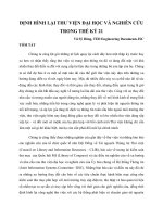 Định hình lại thư viện đại học và nghiên cứu trong thế kỷ 21