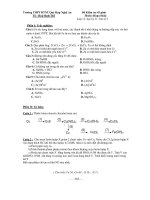 Đề Kiểm tra 45 phút Moõn: Hoựa Hoùc Lớp 12- học kỳ II – bài số 2 ppt