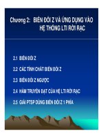Xử lý tín hiệu số - Chương 2 ppsx