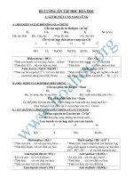 ĐỀ CƯƠNG ÔN TẬP HỌC HOÁ HỌC doc