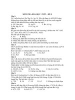 KIỂM TRA HÓA HỌC 1 TIẾT – ĐỀ 11 pps