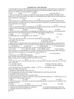 ĐỀ KIỂM TRA 1 TIẾT HÓA HỌC doc
