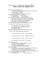 1000 câu hỏi trắc nghiệm vật lí 10