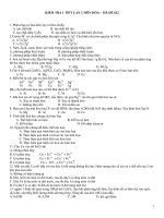 KIỂM TRA 1 TIẾT LẦN 2 MÔN HÓA – MÃ ĐỀ 012 potx