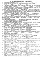 ĐỀ TRẮC NGHIỆM HÓA HỌC SỐ 4 + HƯỚNG DẪN GIẢI pps
