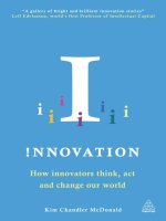 Innovation: How Innovators Think and Change the world by Kim Chandler