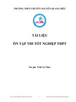 ôn thi tốt nghiệp thpt môn hóa trần lệ thủy