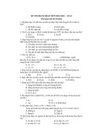 ĐỀ THI THAM KHẢO MÔN HÓA HỌC - SỐ 43 ppt