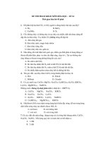 ĐỀ THI THAM KHẢO MÔN HÓA HỌC - SỐ 34 potx