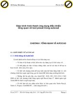 Giáo trình hình thành ứng dụng điều khiển tổng quan về tool preset trong autocad p1 pps