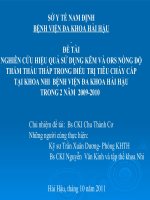 Nghiên cứu hiệu quả sử dụng kẽm và oreso pot