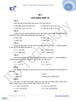 ĐỀ 1: DAO ĐỘNG ĐIỆN TỪ ppt