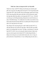 Thuốc bảo vệ thực vật dạng hoá chất: Lợi ít hại nhiều pdf