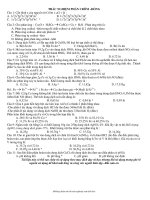 TRẮC NGHIỆM PHẦN CRÔM –ĐỒNG pptx