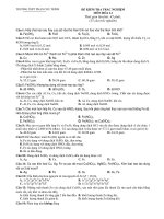 ĐỀ KIỂM TRA TRẮC NGHIỆM MÔN HÓA 12 pot