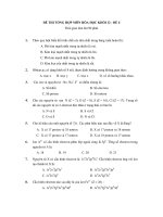 ĐỀ THI TỔNG HỢP MÔN HÓA HỌC KHỐI 12 - ĐỀ 4 pot