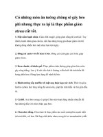 Có những món ăn tưởng chừng sẽ gây béo phì nhưng thực ra lại là thực phẩm docx