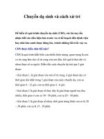 Chuyển dạ sinh và cách xử trí pot