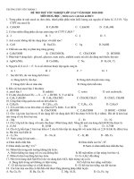 ĐỀ THI THỬ TỐT NGHIỆP LỚP 12A17 NĂM HỌC 2010-2011 MÔN HOÁ HỌC docx
