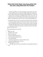 Giáo trình hình thành ứng dụng phân tích cấu hình cổng Ethernet cho modem p1 ppsx