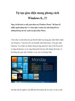 Tự tạo giao diện mang phong cách Windows 8...!!! docx