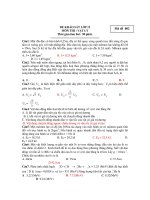 ĐỀ KHẢO SÁT LỚP 12 Mã đề 002 MÔN THI : VẬT LÝ ppsx