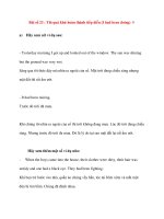 Bài số 23 : Thì quá khứ hoàn thành tiếp diễn ppt