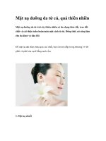Mặt nạ dưỡng da từ củ, quả thiên nhiên pdf