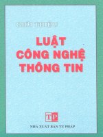 Giới thiệu luật công nghệ thông tin part 1 doc