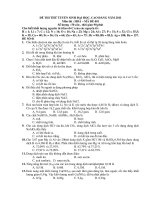 ĐỀ THI THỬ TUYỂN SINH ĐẠI HỌC, CAO ĐẲNG NĂM 2011 Môn thi : HOÁ – MÃ ĐỀ 001 ppt