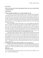 ảnh hưởng của lãi suất tới tình hình kinh doanh của công ty CPKT Cơ Điện Lạnh Hà Nội