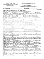 ĐỀ THI THỬ ĐẠI HỌC NĂM 2011 Môn thi: HOÁ HỌC ppt