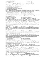 Đề 001 Môn thi: Hoá học doc