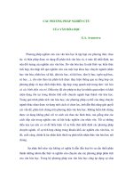 CÁC PHƯƠNG PHÁP NGHIÊN CỨU CỦA VĂN HÓA HỌC pps