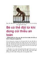 Bạn cần đặc biệt lưu ý để đảm bảo an toàn khi cho con dùng cũi. (Ảnh minh pot