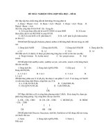 ĐỀ TRẮC NGHIỆM TỔNG HỢP HÓA HỌC – ĐỀ 04 ppsx