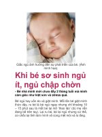 Khi bé sơ sinh ngủ ít, ngủ chập chờn pps