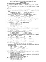 ĐỀ THI THỬ TUYỂN SINH ĐẠI HỌC, CAO ĐẲNG NĂM 2011 Môn thi : HOÁ pdf