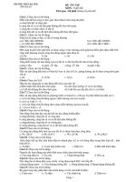 ĐỀ ÔN TÂP MÔN : VẬT LÝ - SỐ 2 ppt