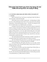 Giáo trình hình thành quy trình ứng dụng cấu tạo TDMA để tương thích với mạng di động p1 potx