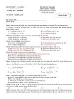 ĐỀ THI THỬ ĐẠI HỌC MÔN VẬT LÝ KHỐI A - Mã đề thi 394 ppt